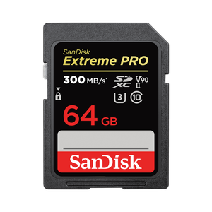 Sandisk - SanDisk 64GB 300MB/s Extreme PRO V90 SDXC UHS-II Hafıza Kartı (SDSDXDK-064G-GN4IN)