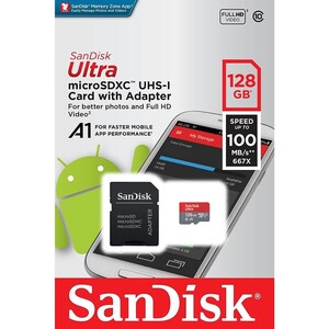 Sandisk - Sandisk 128GB Ultra 120-140Mb/s microSD Hafıza Kartı (1)