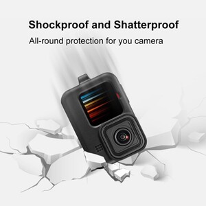 Sanger GO212 Gopro Hero 9 Silikon Kılıf Siyah - Thumbnail