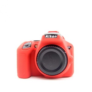 Sanger - Sanger Silikon Kılıf Nikon D3500 Uyumlu Kırmızı