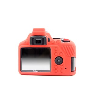 Sanger - Sanger Silikon Kılıf Nikon D3500 Uyumlu Kırmızı (1)