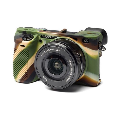 Sanger Silikon Kılıf Sony A6500 Uyumlu Kamuflaj
