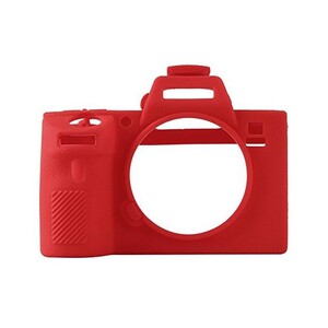 Sanger - Sanger Silikon Kılıf Sony A7M2 R2 S2 İçin Kırmızı
