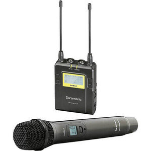 Saramonic - Saramonic UwMic9 Kit4 (RX9 HU9) 1 Verici 1 Alıcı Kablosuz El Mikrofonu