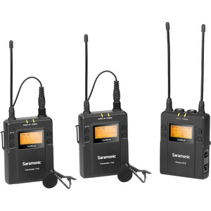 Saramonic - Saramonic UwMic9 (TX9 TX9 RX9) 1 Alıcı 2 Verici Kablosuz Yaka Mikrofonu