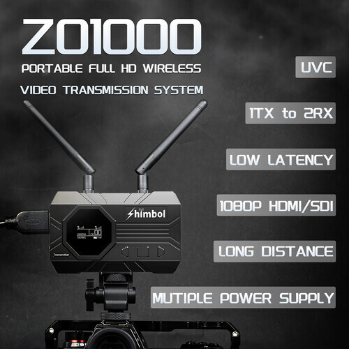 Shimbol ZO1000 SDI/HDMI Kablosuz Görüntü Aktarım Cihazı