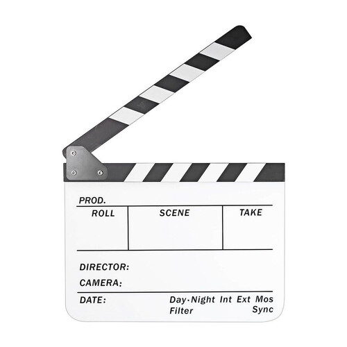 Sinema ve Televizyon İçin Profesyonel Klaket (Beyaz)