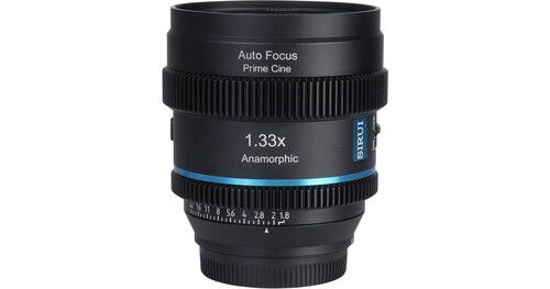 Sirui 20mm T1.8 1.33X S35 Auto-Focus Anamorfik Lens (E Mount, Mavi Flare)