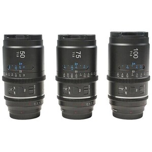 Sirui Astra Series AF T1.8 1.33x Full Frame Blue Flares Anamorphic Sony E Mount 3'lü Lens Kit - Thumbnail