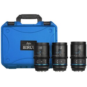 Sirui Astra Series AF T1.8 1.33x Full Frame Blue Flares Anamorphic Sony E Mount 3'lü Lens Kit - Thumbnail