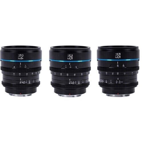 Sirui Night Walker T1.2 S35 Fujifilm X Mount Cine Prime 3'lü Lens Kit