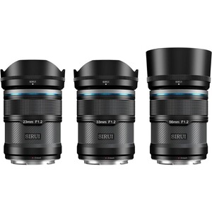 Sirui - Sirui Sniper 23mm, 33mm & 56mm F1.2 Lens Kiti (X Mount, Siyah)