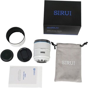 Sirui Sniper 75mm F1.2 APS-C/S35 Auto-Focus Lens (E Mount, Beyaz) - Thumbnail