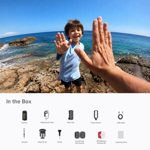 SJCAM - SJCAM C100+ 4K Mini Manyetik Aksiyon Kamerası (Siyah) (1)