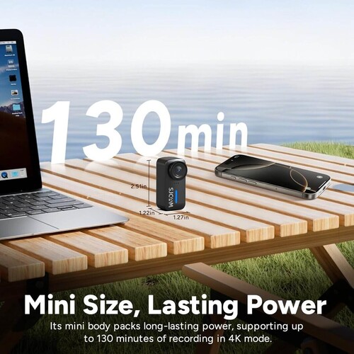 SJCAM C110+ 4K Manyetik Montajlı Pocket Aksiyon Kamerası