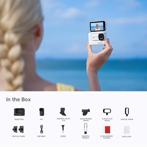 SJCAM S10 4K Cep Tipi Aksiyon Kamerası (128GB, Beyaz)