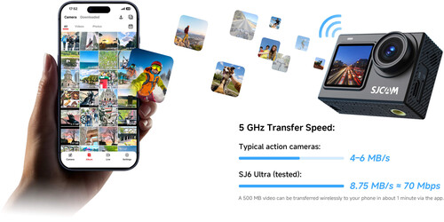 SJCAM SJ6 Ultra 4K Yüksek Performanslı Aksiyon Kamerası