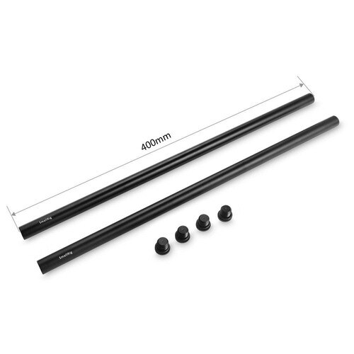 SmallRig 1054 2 adet 15mm Siyah Alüminyum Alaşımlı Çubuk (M12-40cm)