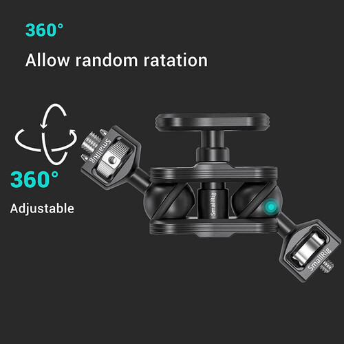 SmallRig 2115B Çift Kafalı Magic Arm