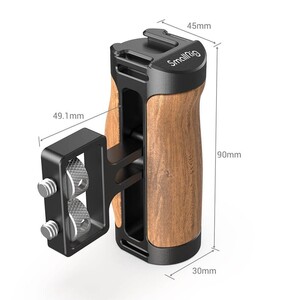 SmallRig - SmallRig 2913 Ahşap Mini Yan Sap (1/4”-20 Vida) (1)