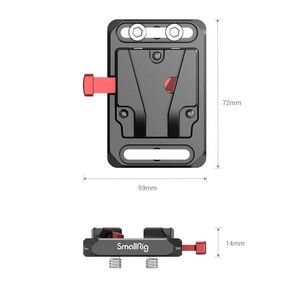 SMALLRİG - SmallRig 2987 Mini V Mount Pil Plakası (1)