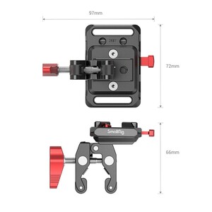 SmallRig - SmallRig 2989 Yengeç Şekilli Kelepçeli Mini V Montajlı Akü Plakası (1)