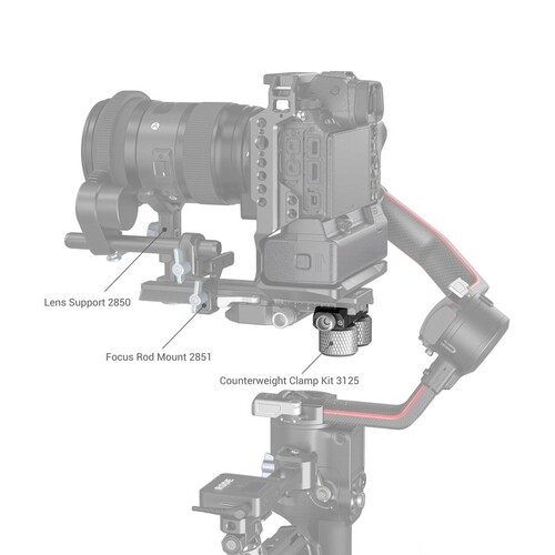 SmallRig 3031B Genişletilmiş Hızlı Çıkarma Plakası (DJI RS 2 / Ronin-S / RS 3 / RS 3 Pro)
