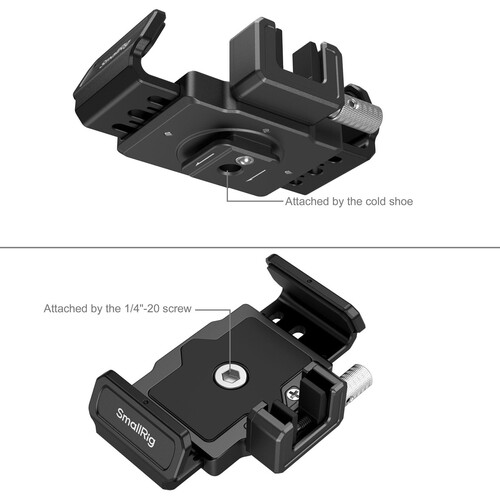 SmallRig 3272B SSD Kelepçesi Samsung T5 / T7 / T7 Shield / T9 ile uyumlu