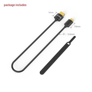 SmallRig 35cm Ultra Slim 4K HDMI Kablosu(C-A Mini) 3040 - Thumbnail