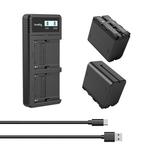 SMALLRİG - SmallRig 3823 NP-F970 Batarya ve Şarj Cihazı Kiti