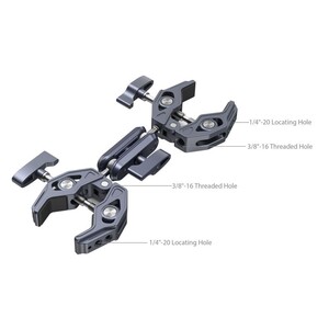 SmallRig - SmallRig 4103B Çift Şekilli Kelepçeli Süper Kelepçe (1)