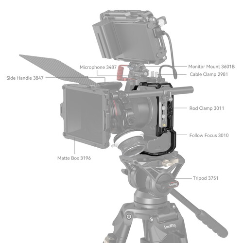 SmallRig 4159B Canon EOS R6 Mark II için Kafesi
