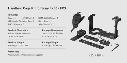 SmallRig 4183 Sony FX30 / FX3 için Kafes