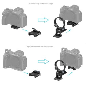 SmallRig 4244 Sony A1 / A7 / A 9 / FX Serisi İçin Döndürülebilir Yataydan Dikeye Montaj Plakası Kiti - Thumbnail