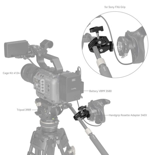 SmallRig 4249 ARRI Rozet Montajlı Süper Kelepçe