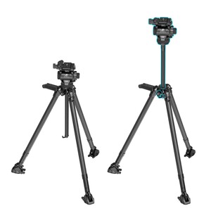 SmallRig - SmallRig 4259 X Potato JET TRIBEX Hidrolik Karbon Fiber Tripod Seti (1)