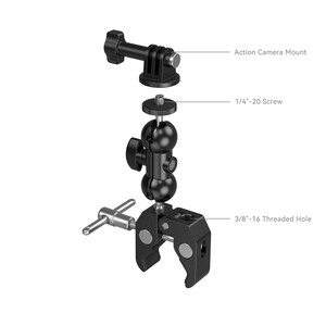 SmallRig - SmallRig 4373 Süper Kelepçe ve Bilyalı Başlı Sihirli Kol (1)
