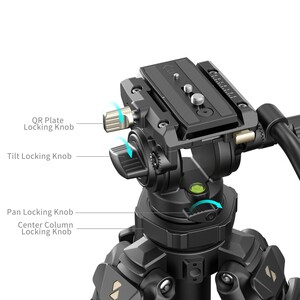 SmallRig 4420 AD-50 Pro Hafif Video Karbon Fiber Tripod Seti - Thumbnail