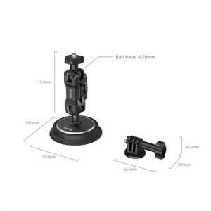 SMALLRİG - SmallRig 4466 Magic Arm Manyetik Vakumlu Montaj Destek Seti Aksiyon Kameraları için (1)