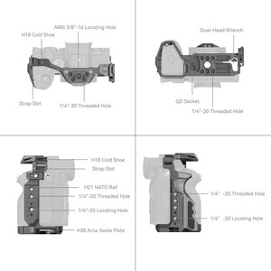 SmallRig - SmallRig 4481 Sony 7R V / 7 IV / 7S III / 1 / 7R IV için HawkLock Hızlı Çıkarma Kafesi (1)