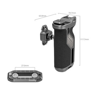 SMALLRİG - SmallRig 4485 HawkLock H21 Hızlı Çıkartmalı Döner Yan Sap Takımı (1)