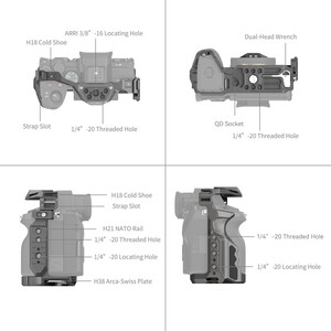 SmallRig 4538 Sony 7R V / 7 IV / 7S III için HawkLock Hızlı Çıkarma Kafes Kiti - Thumbnail