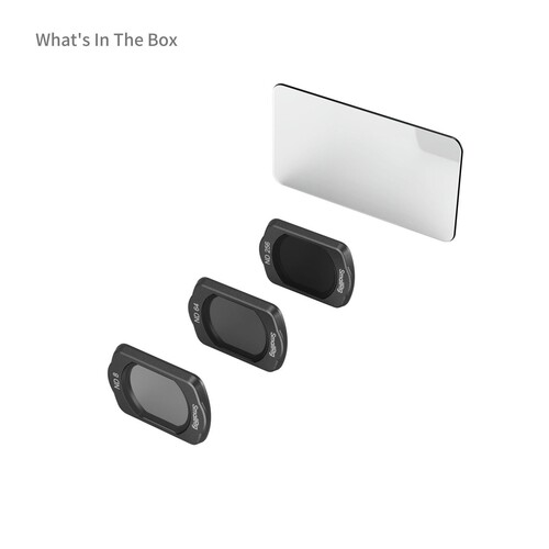 SmallRig 4774 DJI Osmo Pocket 3 için ND8 / ND64 / ND256 / Ekran Koruyucu Filtre Seti