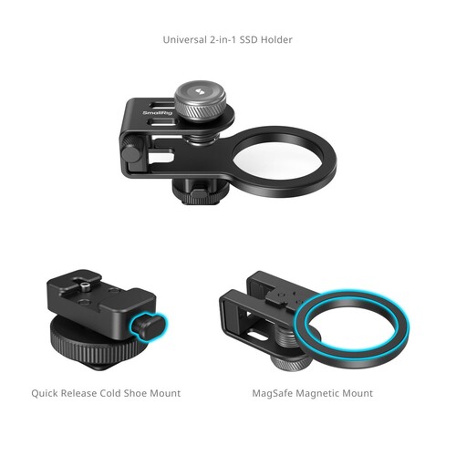 SmallRig 4779 MagSafe / Metal Yuva Evrensel 2'si 1 Arada SSD Tutucu
