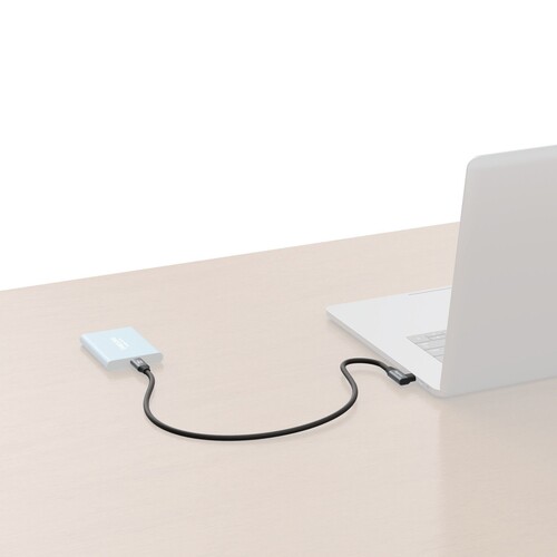 SmallRig 4790 USB-C (Düz) - USB-C (Açılı) Veri Kablosu (35 cm)