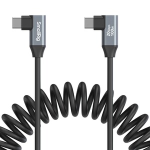 SMALLRİG - SmallRig 4793 USB-C (Açılı) - USB-C (Açılı) Sarmal Veri Kablosu
