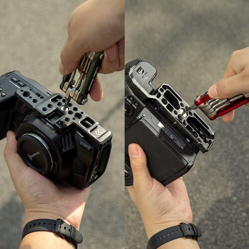SmallRig 4811 FILM RIOT 7'si 1 Arada Katlanır Anahtar Seti (Kırmızı)