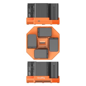 SmallRig - SmallRig 4834 NP-F970 4 Kanallı Kamera Pil Şarj Cihazı ve 4 Pil Takımı (1)