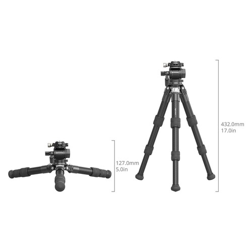 SmallRig 5025 Karbon Fiber Masaüstü Tripod Seti