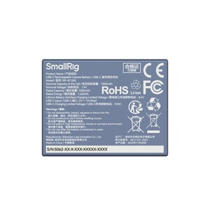 SmallRig 5062 NP-W126S USB-C Şarj Edilebilir Kamera Pili - Thumbnail